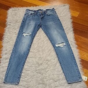 Jacob Davis collection ronnie boyfriend fit distressed denim‎ jeans size 26